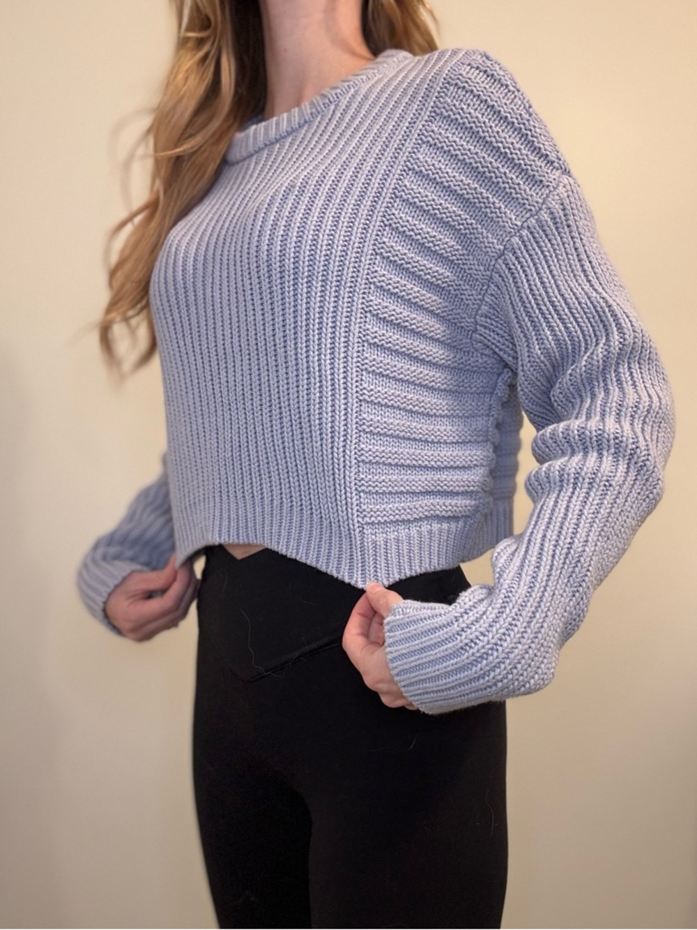 Kendall & Kylie Lavender Crew Neck Sweater